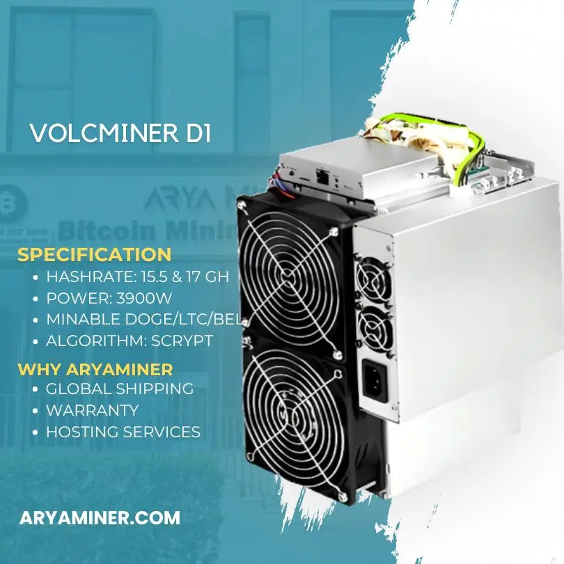 ARYAMINER هو شريكك الموثوق به لـ volcminer D1 جهاز التعدين في الإمارات العربية المتحدة (دبي)، حيث يقدم أفضل المنتجات والخدمات في فئتها. إليك السبب وراء تميز ARYAMINER