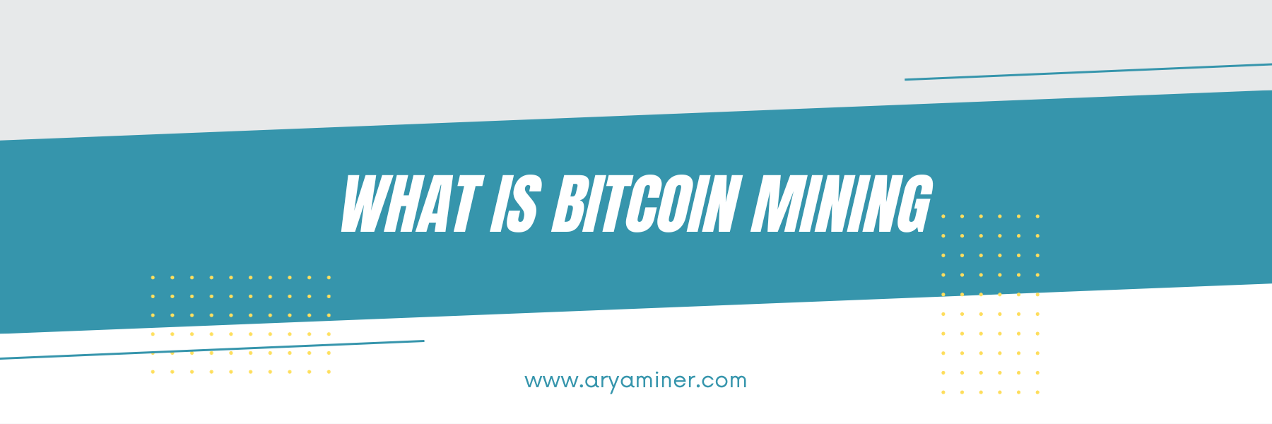 what is bitcoin mining? - Aryaminer