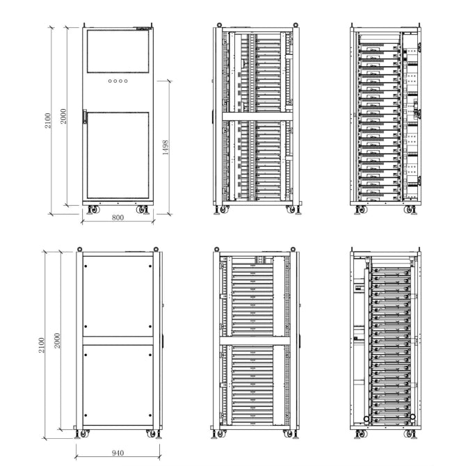 HYDRO CABINET 20-SLOT RACK